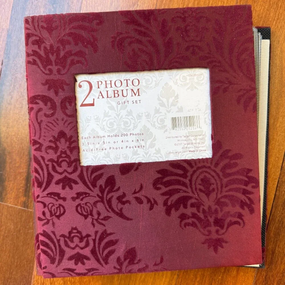NEW Set of Two (2) Fabric Photo Albums
